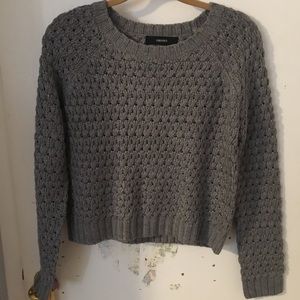 Forever 21 Chunky Grey Knit Sweater